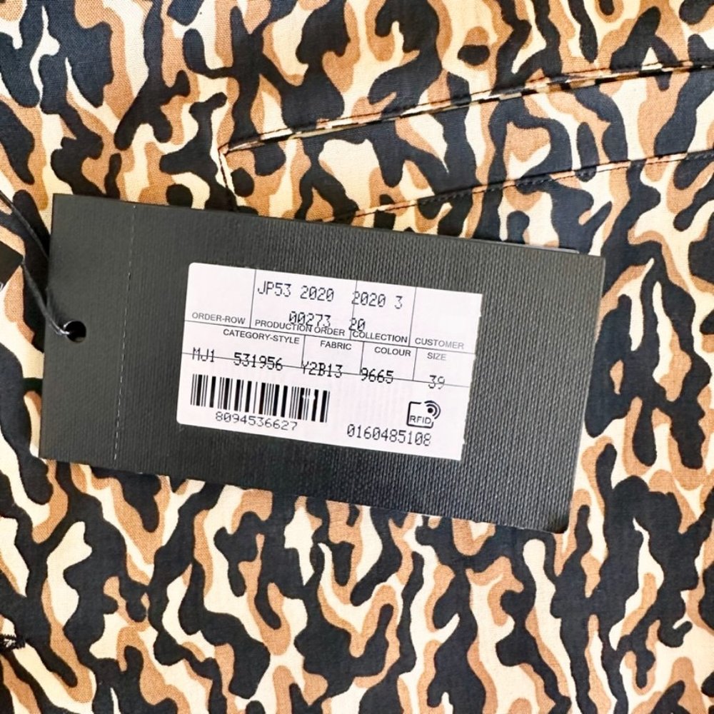 Sold - Saint Laurent Men's Short Sleeve Camp Collar Shirt Medium | 39 15 1/2 New - Picture 14 of 17